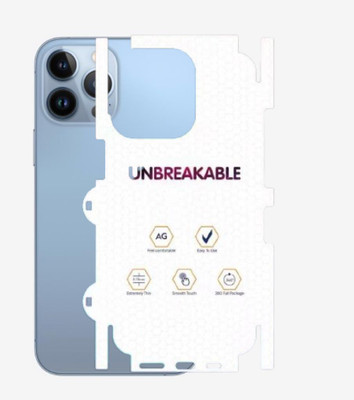 A3sprime Unbreakable Soft Transparent Back Skin Protector for APPLE iPhone 13 Pro Mobile Skin(Transparent)