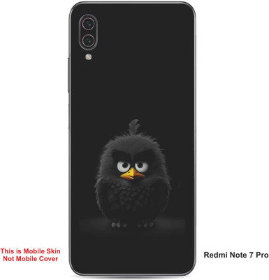 VYBE The Smart Choice Redmi Note 7 Pro Angry Bird Embossed Mobile Skin(Iridium A1)