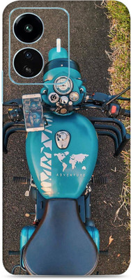 SkinoMania Vivo Iqoo Z6 Lite 5G Mobile Skin(Multicolor Bullet Royal Enfield On Trip)