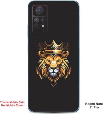VYBE The Smart Choice Redmi Note 11 Pro Lion Embossed Mobile Skin(Yellow & Black 20)