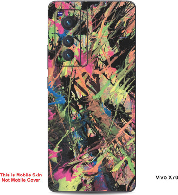 VYBE The Smart Choice Vivo X70 Art Embossed Mobile Skin(Donkey Brown 12)