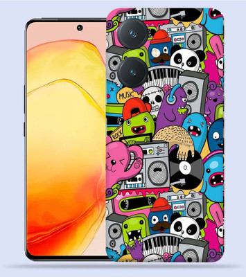 Mclaxa Vivo Y27 4G Music Doodle Mobile Skin(Music Doodle Skin With Back,Front & Sides Skin)