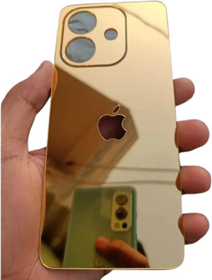 Mokteck OPPO A3X 4G Gold Mirror Finish Back Panel Mobile Skin(Gold)