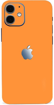 AsSkin Apple iPhone 12 Mobile Skin(Orange Matte Skin With High Matte Finish)
