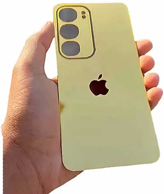 GENTECK VIVO Y29 5G GOLD Glass Finish Back Panel Skin with Apple Logo Mobile Skin(Gold)