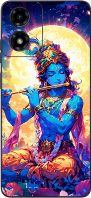 mehra Back Stickers For Moto G04 Shri Krishna Ji Engage Full Coverage Premium Vinyl Mobile Skin(Multicolor)