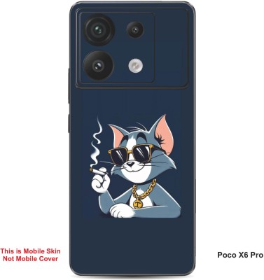 VYBE The Smart Choice Poco X6 Pro Tom Embossed Mobile Skin(Dark Blue Grey A4)