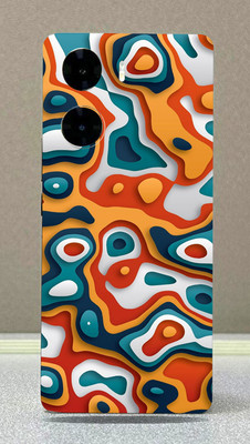 SkinoMania Vivo V29e Mobile Skin(pour-art Multicolor Mobile Skin)