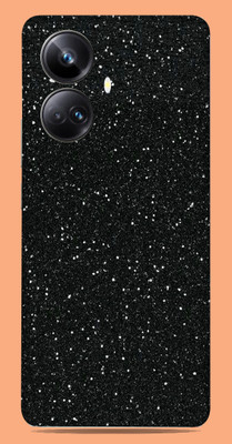 SkinoMania Realme 10 pro + 5g Mobile Skin(Black-Gliter)