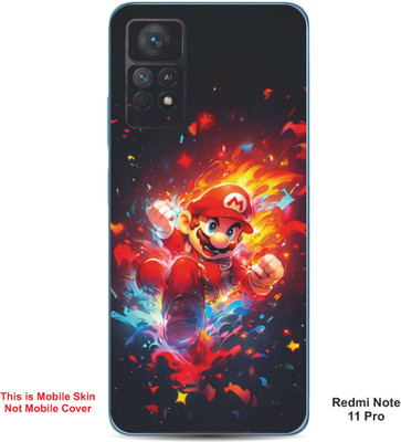 VYBE The Smart Choice Redmi Note 11 Pro Super Mario Embossed Mobile Skin(Lava Red A1)