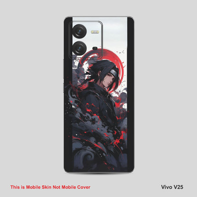 VYBE The Smart Choice Vivo V25 Naruto Mobile Skin Mobile Skin(White Grey 07)