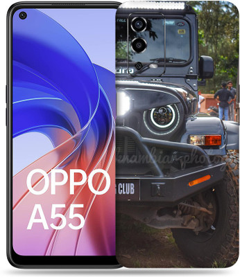 SkinoMania Oppo-A55 Mobile Skin(Multicolour Half Thar)