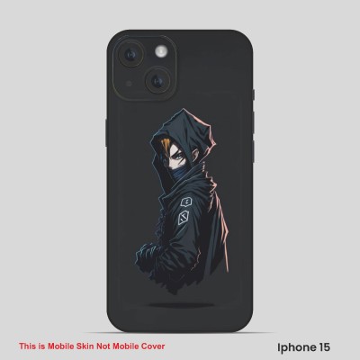 VYBE The Smart Choice iPhone 15 Horror Mobile Skin(Dark Grey, Black 8)