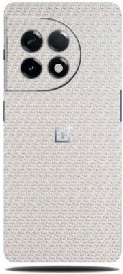 BugguSkin OnePlus 11R 5G Mobile Skin(Ultra Super Carbon Fiber White Skin With High Matte Finish.)