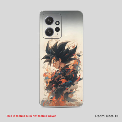 VYBE The Smart Choice Redmi Note 12 Goku Mobile Skin Mobile Skin(Dairy Cream A32)
