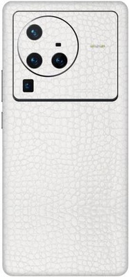 Vcare GadGets X80 Pro 5G Mobile Skin(White Textured Leather)