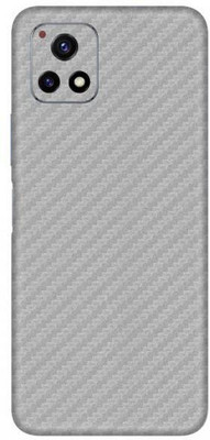 Vcare GadGets Fiber Carbon Silver vivo Y72 5G Mobile Skin(Fiber Carbon Silver)
