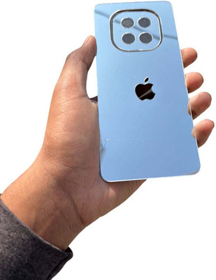 TWUAOP REALME C63 5G MOBILE SKIN ACRYLIC SHEET MIRROR BACK PANNEL APPLE Mobile Skin(Silver)