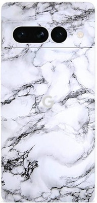 BUGGU Google Pixel 7 Pro Mobile Skin(Ultra Super White Marble Skin With High Mattte Finish.)