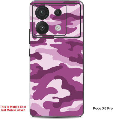 VYBE The Smart Choice Poco X6 Pro Camouflage Embossed Mobile Skin(Hemlock 1)