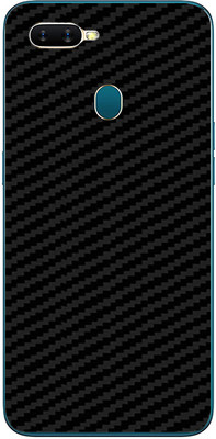 candeal mart Oppo A5s carbon fiber 3D back skin/ Protective film / Back sticker Mobile Skin(Black)