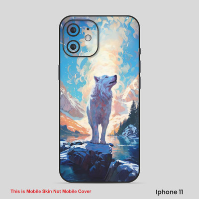 VYBE The Smart Choice iPhone 11 Wolves Embossed Mobile Skin(Jordy Blue 9)