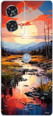 mehra Motorola Edge 50 Fusion Morning Scenery9D Premium Full Back & SideCoverage Theme Mobile Skin(Multicolor)