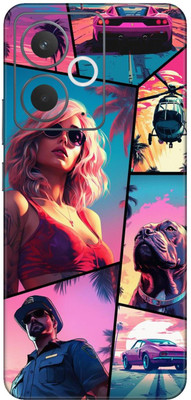 wrap craft REALME GT 7T 5G Premium Vinyl BACK 06 Mobile Skin(Multicolor)