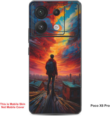 VYBE The Smart Choice Poco X6 Pro Abstract Embossed Mobile Skin(Bubble Gum 1)