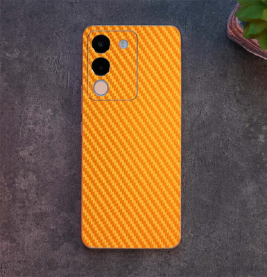 BugguSkin vivo Y200 Pro 5G Mobile Skin(Ulltra Super Cfor_Golden Skin With High Matte Finish., Mobile Skin (Back+Side+Camera))