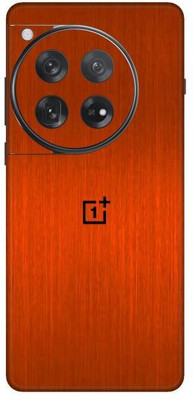 Vcare GadGets Orange Brushed OnePlus 12 5G With Logo Mobile Skin(Orange Brushed)