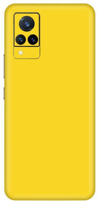 Vcare GadGets Yellow Matte vivo V21 5G Mobile Skin(Yellow Matte)
