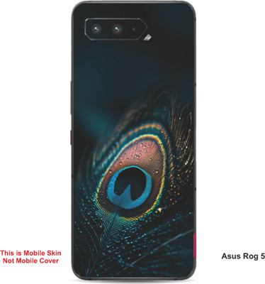 VYBE The Smart Choice Asus Rog 5 Peacock Embossed Mobile Skin(Nile Blue 4)