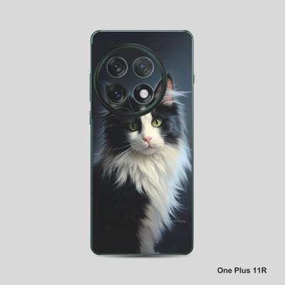VYBE The Smart Choice One Plus 11R Cat Mobile Skin Mobile Skin(Dark Grey 18)