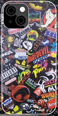 Cavil Mobile iPhone 15 Extremely PRINT Skin Make Your Mobile Look Attractive Even Mobile Skin(Multicolor)