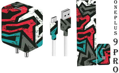 BugguSkin Oneplus 9 Pro Charger Mobile Skin(Ultra Super Mad Angles Skin With High Mattte Finish......)