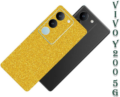 BugguSkin VIVO Y 200 5G Mobile Skin(Ultra Super light cream yellow Skin With High Quality Matte Finish.)