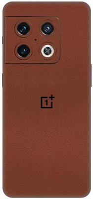 Vcare GadGets One Plus 10 Pro 5G Skin Back Side With Camera Protection High Quality Premium Mobile Skin(Brown Leather)