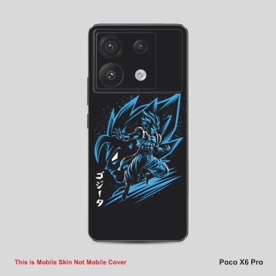 VYBE The Smart Choice Poco X6 Pro Goku Mobile Skin Mobile Skin(Dark Blue B24)