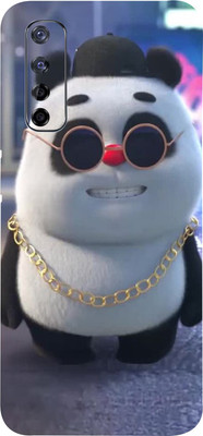 TJ CREATION Realme Narzo 20 Pro, REALME NARZO 20 PRO, realme narzo 20 pro Mobile Skin(Ultra Super Happy Panda Skin With High Mattte Finish.)