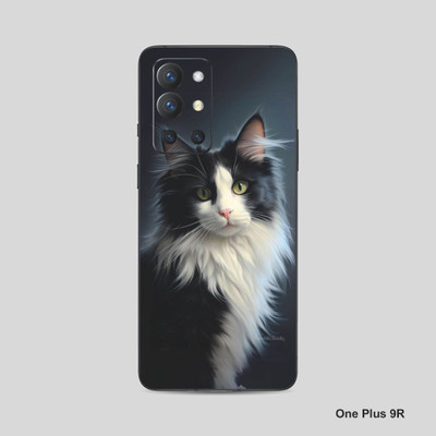VYBE The Smart Choice One Plus 9R Cat Mobile Skin Mobile Skin(Dark Grey 12)