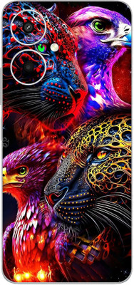 mehra Redmi 13C 5G Premium Lion 3D Premium Full Back & Side Coverage Theme Mobile Skin(Multicolor)