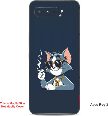 VYBE The Smart Choice Asus Rog 3 Tom Embossed Mobile Skin(Dark Blue Grey A5)