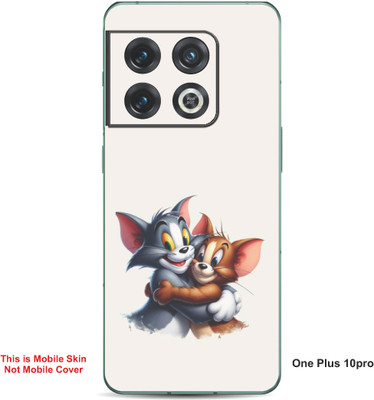 VYBE The Smart Choice One Plus 10 Pro Tom & Jerry Embossed Mobile Skin(Soft Peach 23)