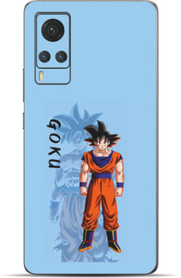 VYBE Vivo X60 Goku Mobile Skin Mobile Skin(Light Sky Blue 37)