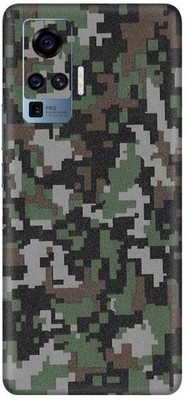 Vcare GadGets Vivo X50 Pro Mobile Skin(Military Design)