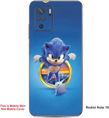 VYBE The Smart Choice Redmi Note 10 Sonic The Hedgehog Embossed Mobile Skin(Bluish A1)