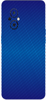 AsSkin Oppo F21 Pro 5G Mobile Skin(Ultra Super Blue Carbon Fiber Skin With High Matte Finish)