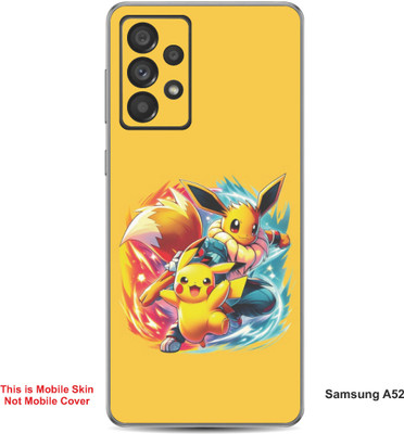 VYBE The Smart Choice Samsung A52 Pokemon Embossed Mobile Skin(Sandstorm 2)