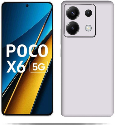 LAMHA Poco X6 5G.. Mobile Skin(Ultra Super White Skin With HiighQuality Matte Finish.)